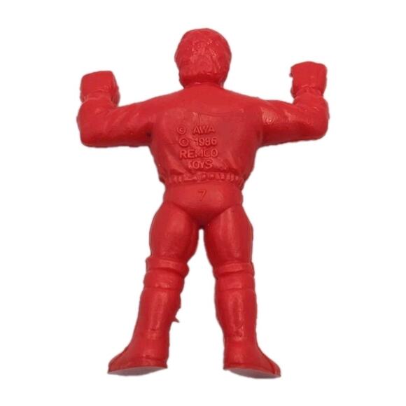 Mini Mashers AWA Remco 1986 Wrestling Figure Red Scott Hall SKU324 - Picture 2 of 3